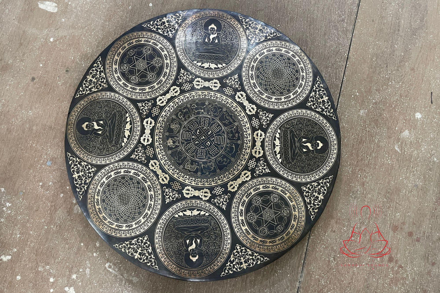 Handmade Tibetan Gong: Sound Healing Meditation Instrument