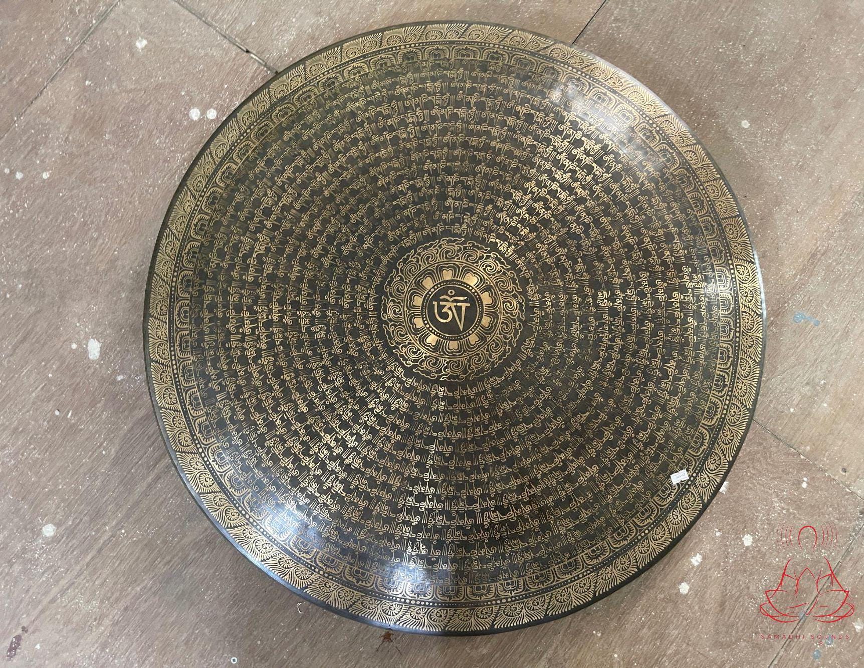 Handmade Tibetan Gong: Sound Healing Meditation Instrument