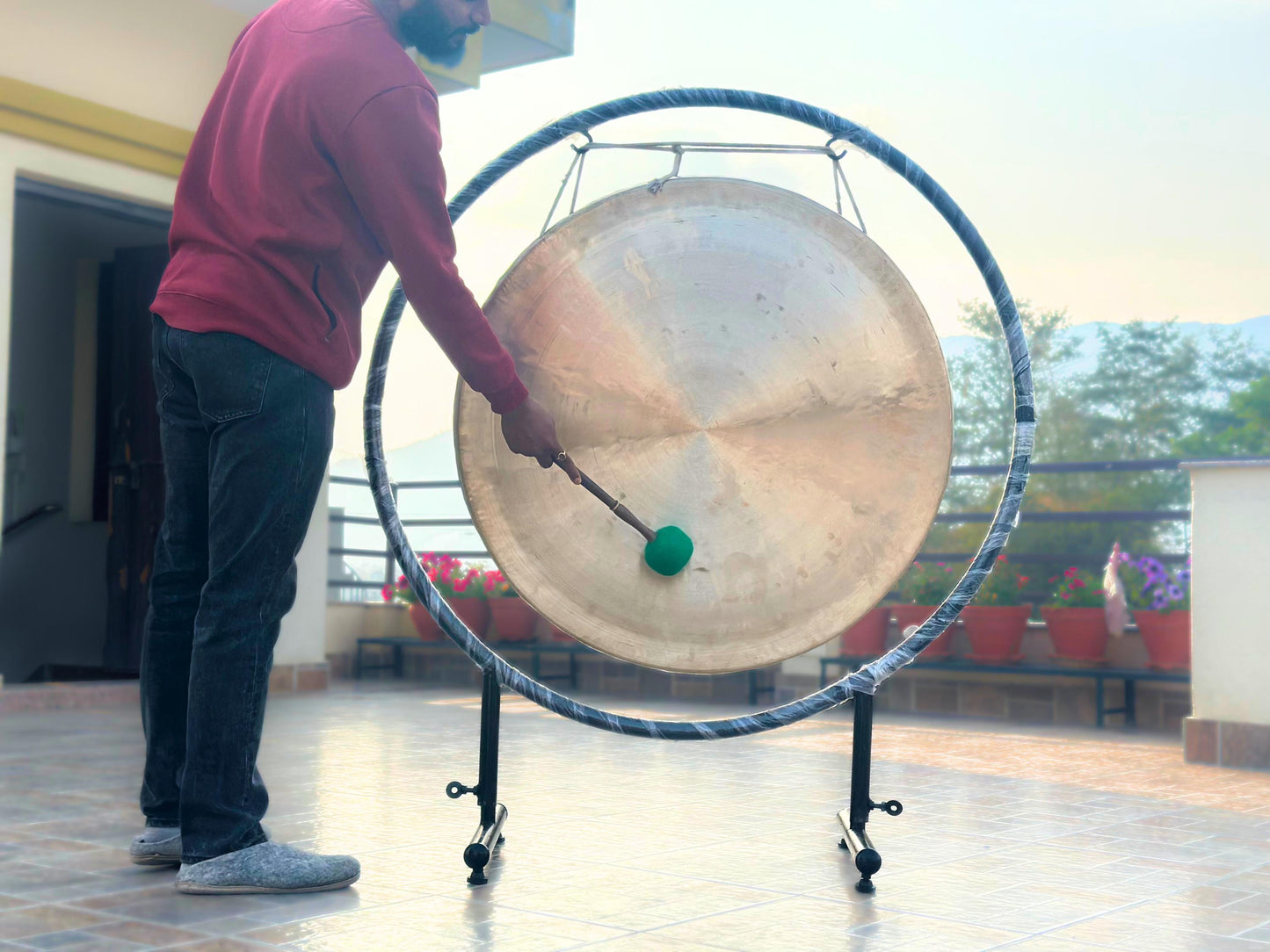 Handmade Nepalese Gong – Sound Healing Instrument for Meditation & Yoga The Nada Yoga