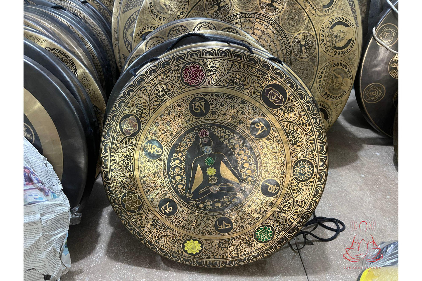 Handmade Tibetan Gong: Seven-Metal Alloy, Sound Healing, Chakra Cleansing