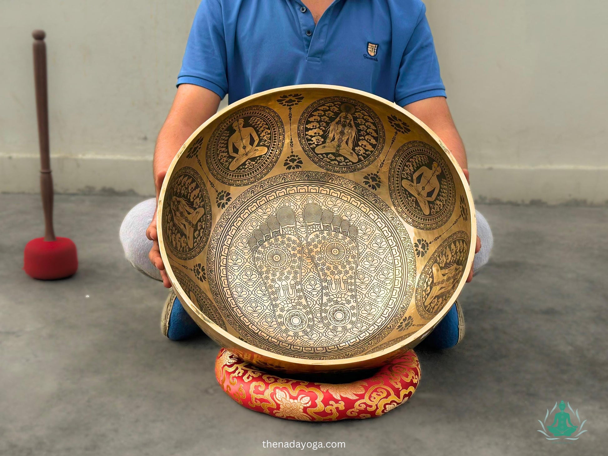 Handmade Buddha Feet Singing Bowl | 7 Metal Sound Healing, Meditation The Nada Yoga