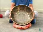Large Handmade Tibetan Singing Bowl: Buddha Feet Sound Healing, Made in Nepal The Nada Yoga