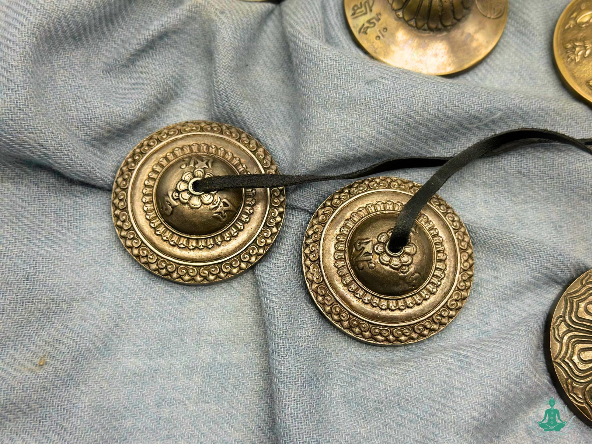 Carved Tibetan Tingsha Cymbals: Sound Healing, Chakra Cleansing The Nada Yoga