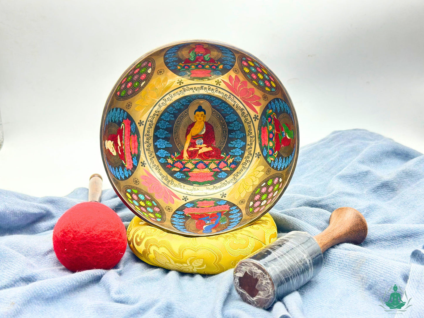 Handmade 7-Metal Tibetan Singing Bowl: Buddha Art, Chakra Healing The Nada Yoga