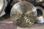 Handmade Tibetan Gong: Tree of Life, Sacred Symbol - Hand-Etched in Nepal