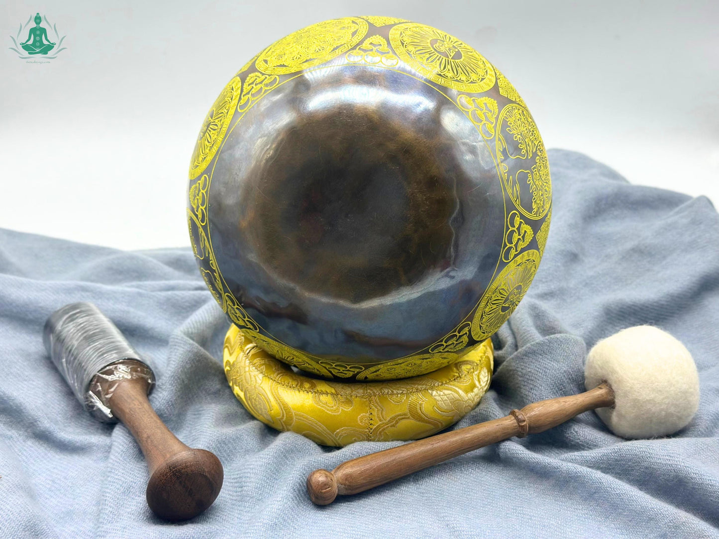 12" Handmade Singing Bowl: Sacred Geometry Mandala, Sound Healing The Nada Yoga