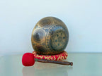 Handmade Tibetan Singing Bowl with Avalokiteshvara Design | Seven Metal Sound Healing Bowl | Spiritual Decor
