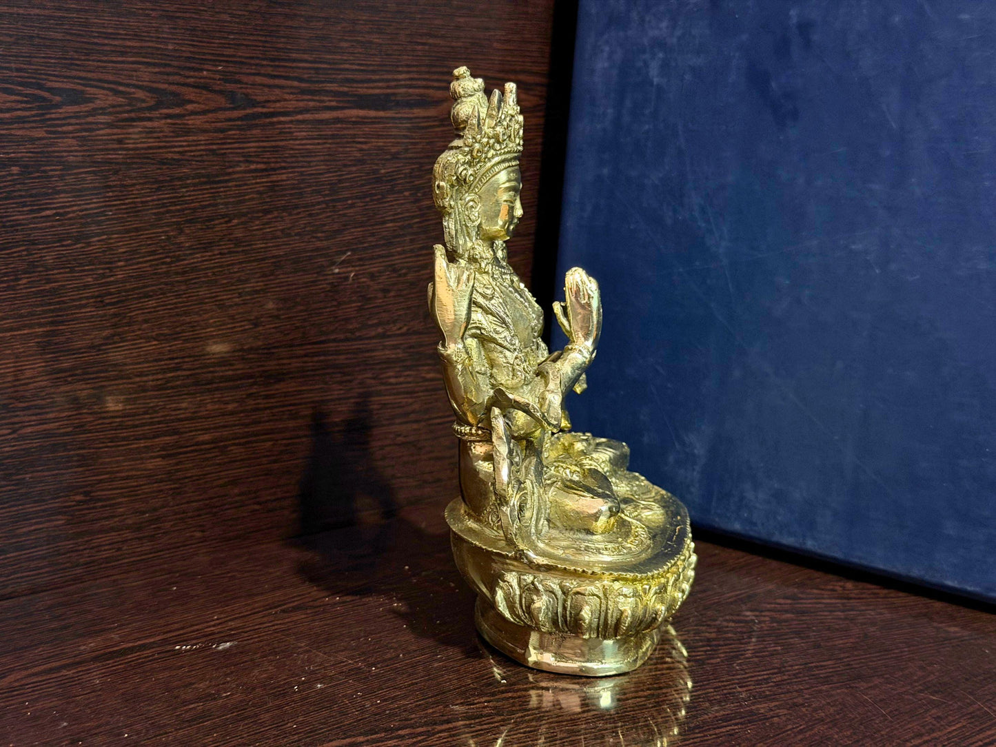 Handmade Avalokiteshvara (Chenrezig) Brass Statue – Tibetan Buddhist Deity of Compassion | HandCrafted in Nepal