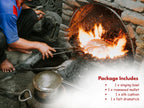 Handmade Buddha Footprint Singing Bowl: 12 inch Tibetan Bowl for Meditation