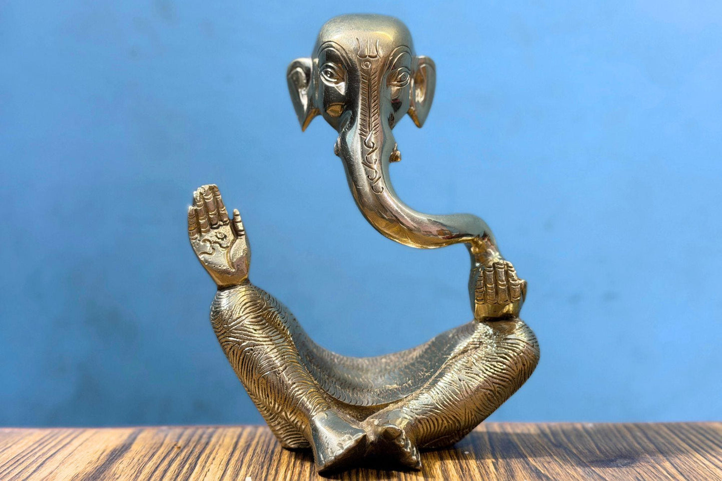 Handcrafted Modern Brass Ganesha Statue – Artisan Made in Nepal