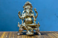 Handmade Brass Ganesh Statue – 6 Inch Seated Hindu God