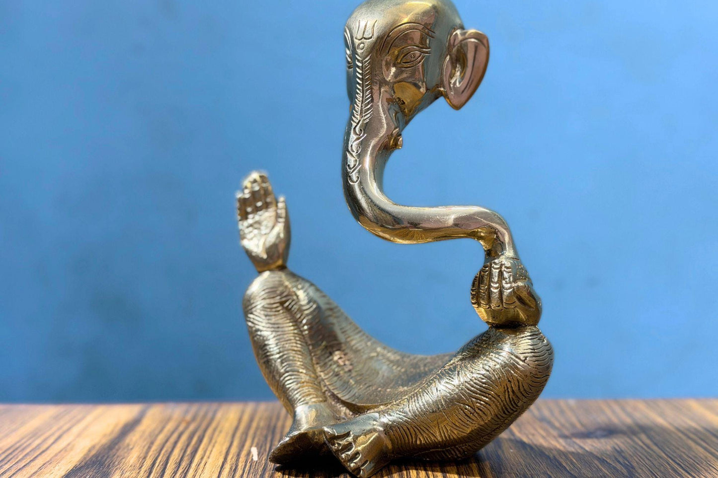 Handcrafted Modern Brass Ganesha Statue – Artisan Made in Nepal