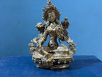 Handmade Green Tara Brass Statue | Gold Buddhist Altar Decor, 6 Inch