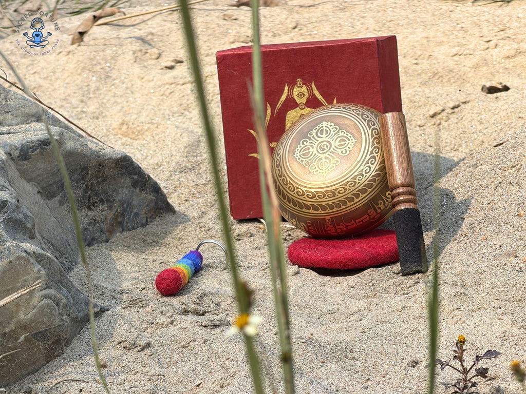 4 Inch Flower of Life Singing Bowl – Tibetan Sound Healing Meditation Bowl