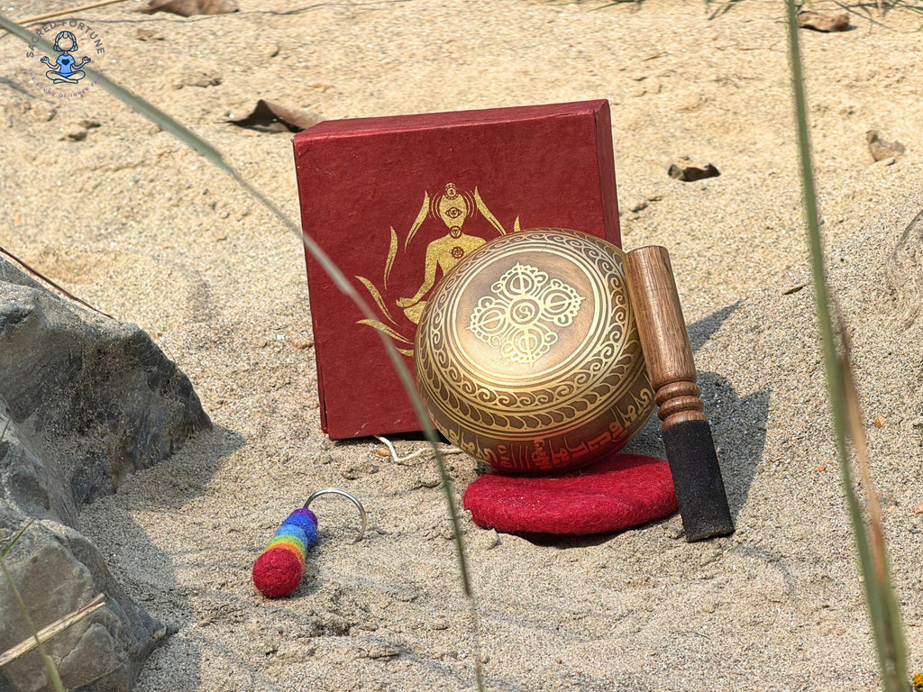 4 Inch Flower of Life Singing Bowl – Tibetan Sound Healing Meditation Bowl