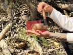 Lord Ganesha Engraved Singing Bowl – Handmade Himalayan Meditation Bowl with Mallet & Cushion
