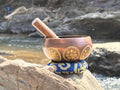 Lord Ganesha Engraved Singing Bowl – Handmade Himalayan Meditation Bowl with Mallet & Cushion