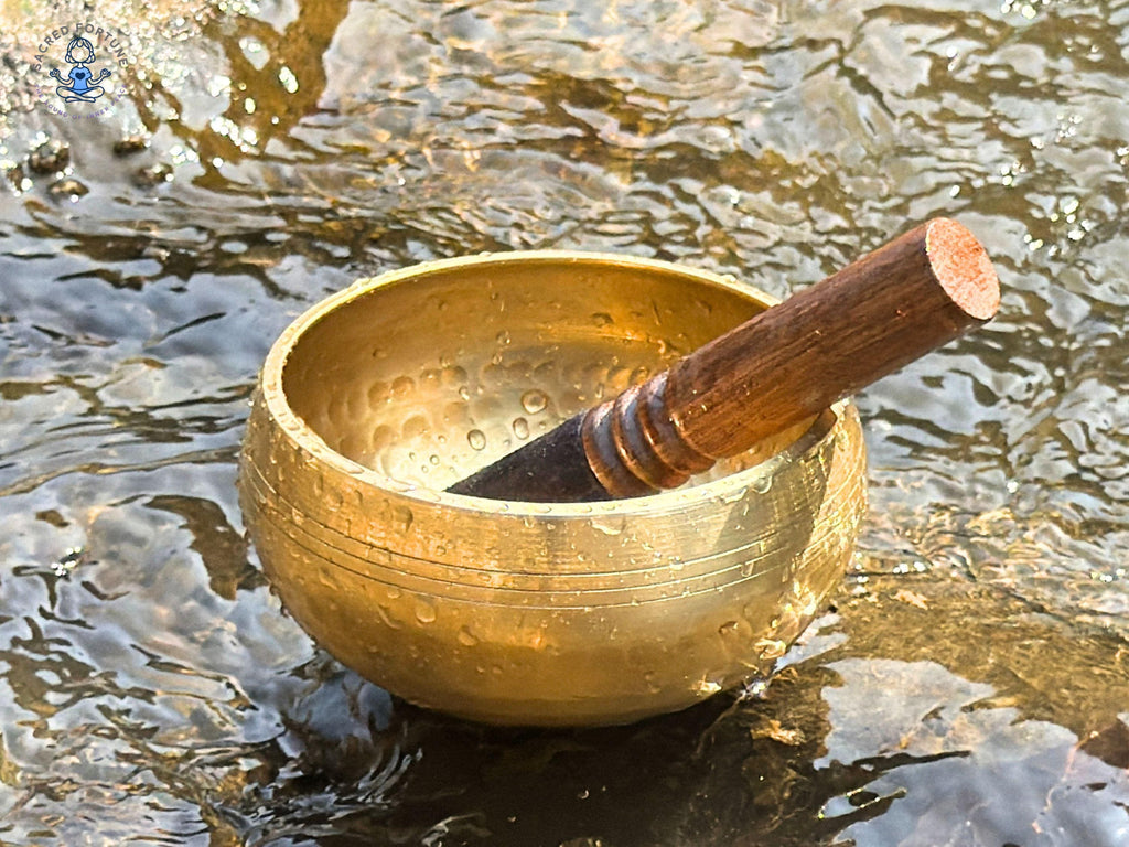 4 inch Authentic Gulpa Singing Bowl – Handcrafted Tibetan Meditation Bowl for Sound Healing & Mindfulness